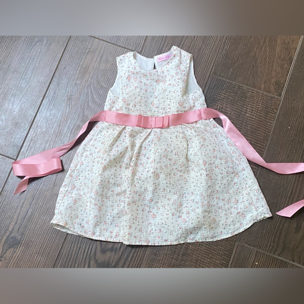 Floral Dress with Bow- SZ 3T